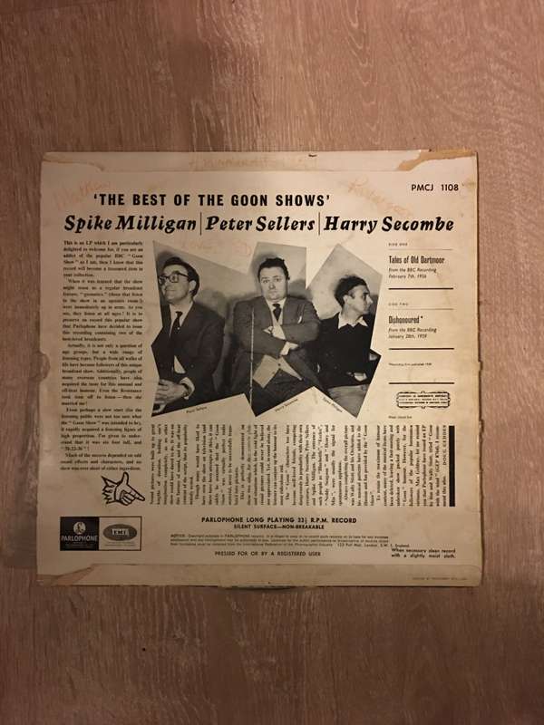 The Best of The Goon Shows - Vinyl LP Record - Opened  - Very-Good Quality (VG)