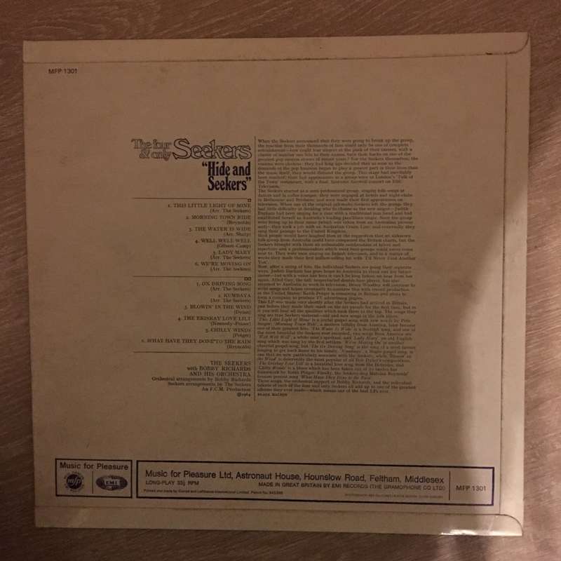 The Seekers  The Four & Only Seekers - Vinyl LP Record - Opened  - Very-Good- Quality (VG-)