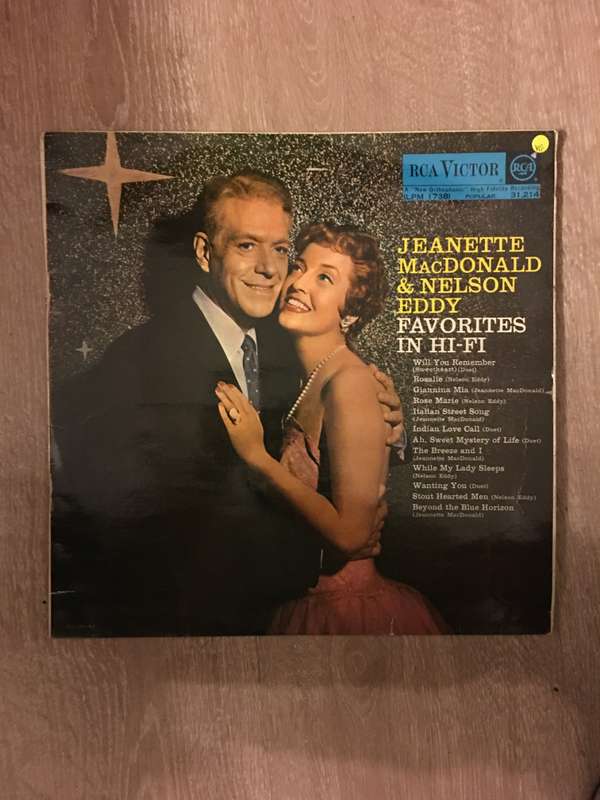 Jeanette MacDonald & Nelson Eddy  Favorites In Hi-Fi - Vinyl LP Record - Opened  - Very Goo...