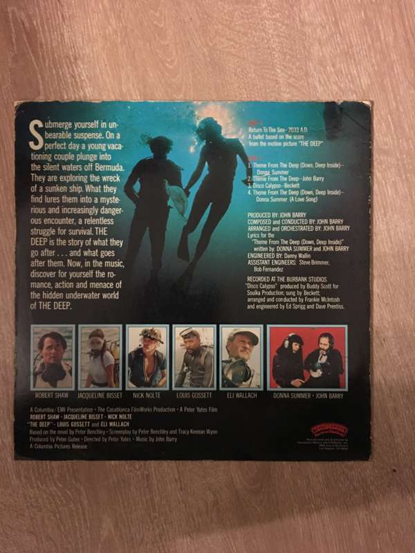 The Deep - The Original Sound Track Recording - Vinyl LP Record (VG)