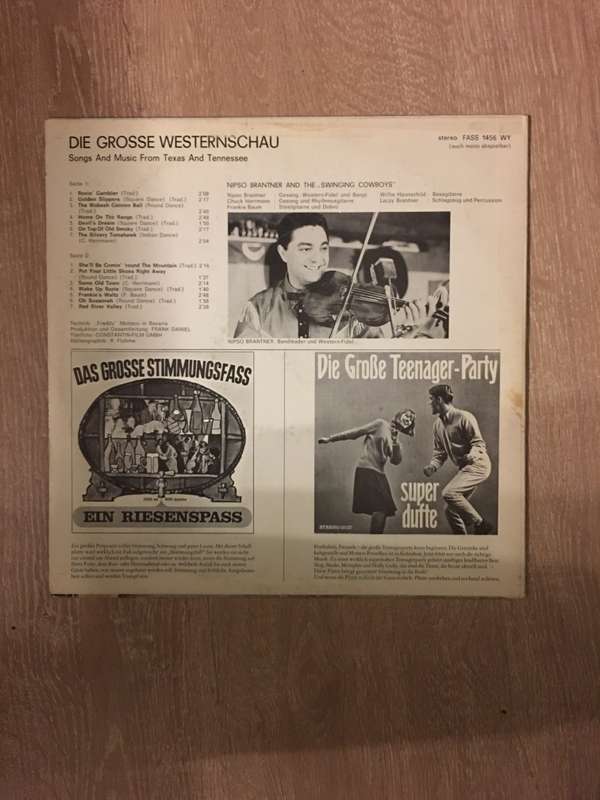 Die Grosse Westernschau -  Songs from Texas and Tennessee - Vinyl LP Record - (VG+)