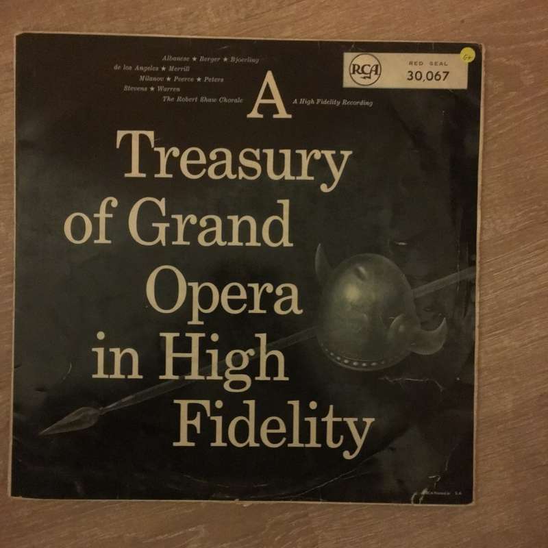 A Treasury Of Grand Opera In High Fidelity  Vinyl LP Record - Opened  - Good+ Quality (G+)