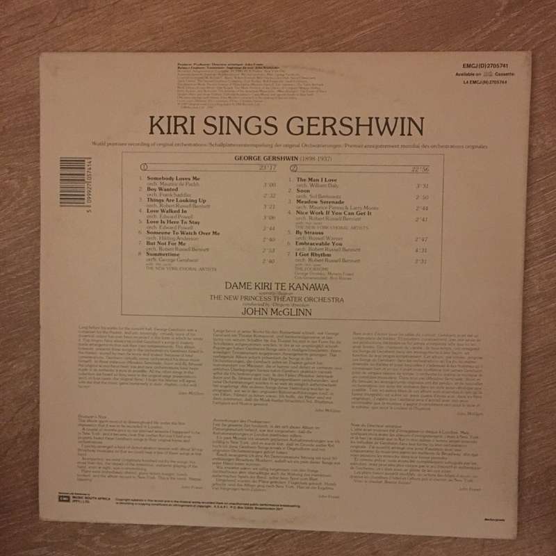 Kiri, Gershwin - John McGlinn, The New Princess Theater Orchestra  Kiri Sings Gershwin - Vi...