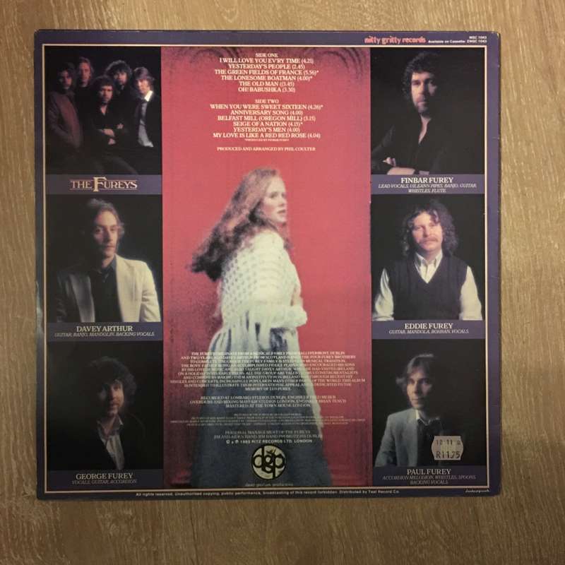 The Fureys - When You Were Sweet Sixteen - Vinyl LP Record  (VG)
