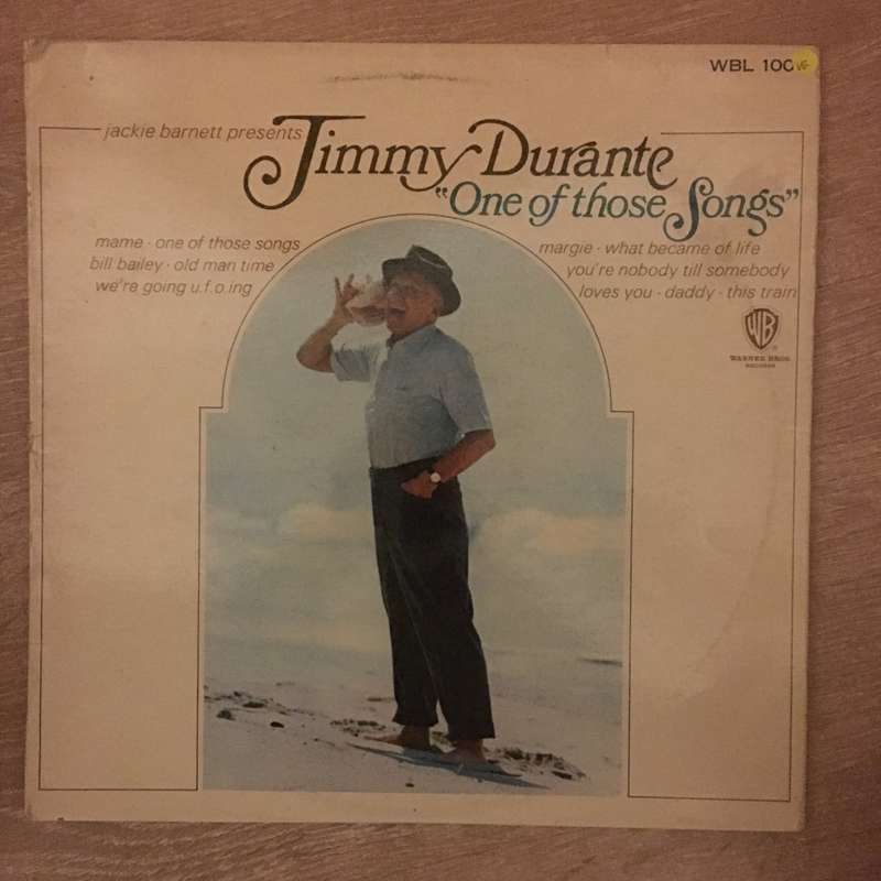 Jimmy Durante  "One Of Those Songs"  - Vinyl LP Record - Opened  - Very-Good Quality (VG)