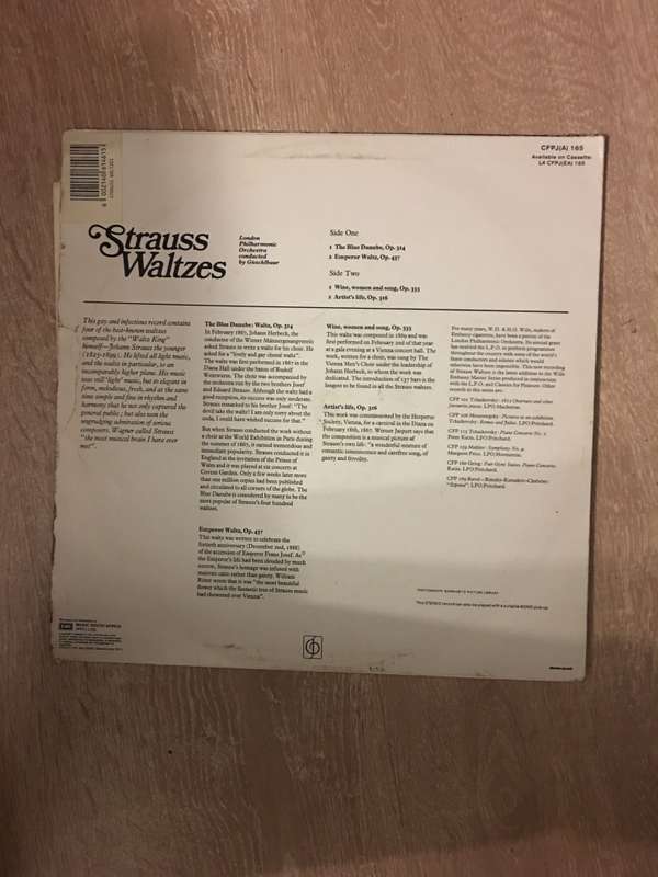 Strauss Waltzes - Vinyl LP Record - Opened  - Very-Good Quality (VG)
