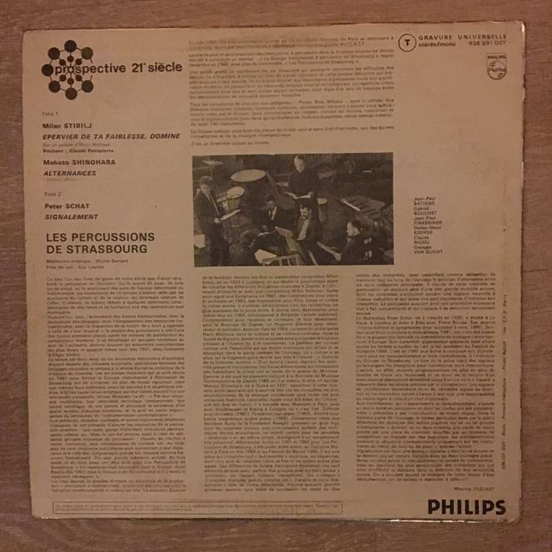 Stibilj, Shinohara, Schat, Les Percussions De Strasbourg  Épervier De Ta Faiblesse / Alter...