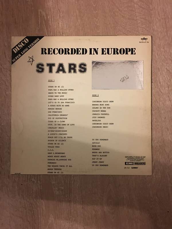 Stars on 45 - Disco - Europe Recording - Vinyl LP Record - Opened  - Very-Good- Quality (VG-)