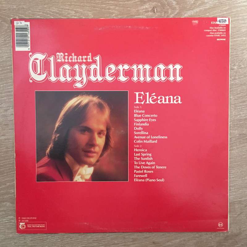 Richard Clayderman - Eleana -  Vinyl Opened - Very-Good+ Quality (VG+)