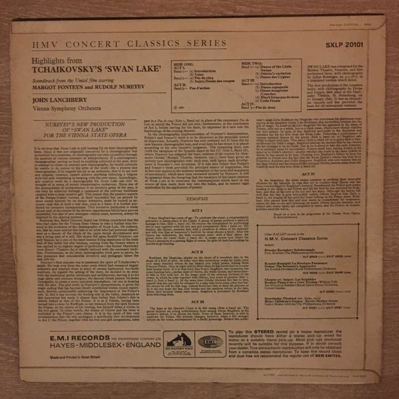 Tchaïkovsky, Vienna Symphony Orchestra, John Lanchbery  Tchaïkovsky's 'Swan Lake' - Vinyl...