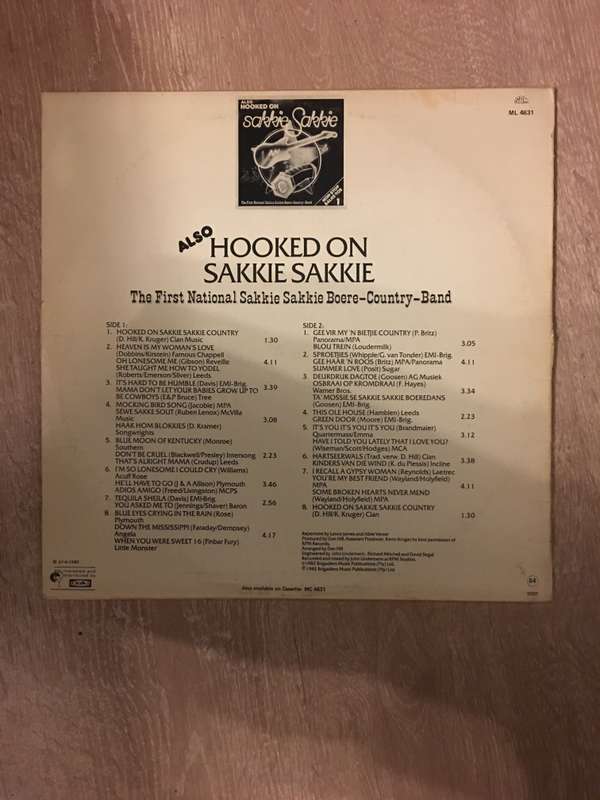 Also Hooked on Sakkie Sakkie - Vinyl LP Record - Opened  - Very-Good+ Quality (VG+)