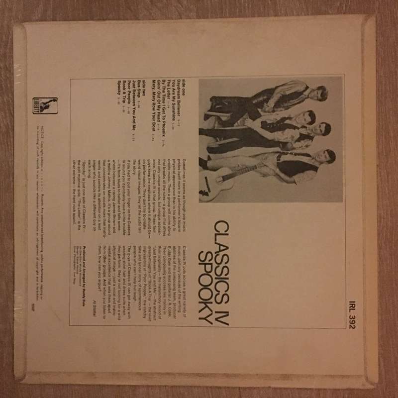 Classics IV  Spooky -  Vinyl LP Record - Opened  - Very-Good+ Quality (VG+)
