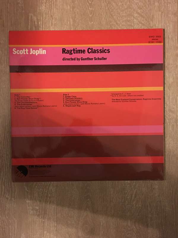 Scott Joplin - Ragtime Classics - Vinyl LP Record - Opened  - Very-Good+ Quality (VG+)