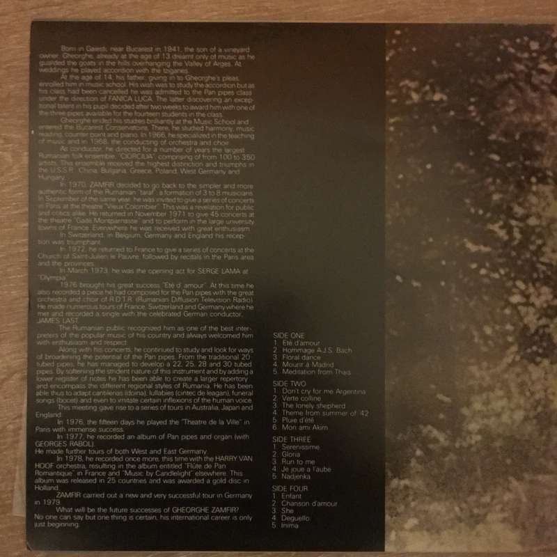 The Magic Flute Of Gheorghe Zamfir  - Vinyl LP Record - Opened  - Very-Good Quality (VG)