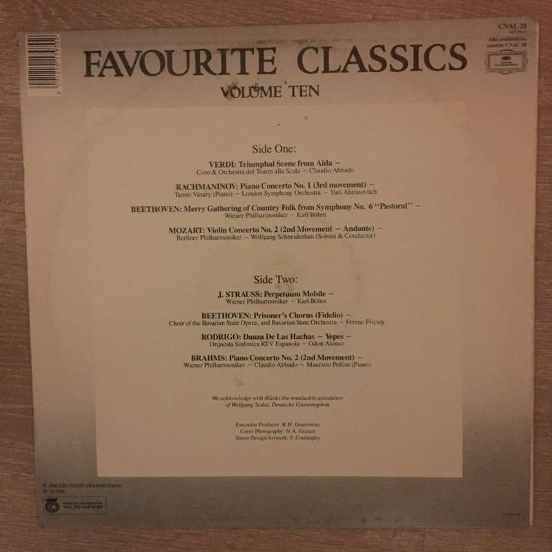 Favourite Classics - Volume Ten - Vinyl LP Record - Opened  - Very-Good+ Quality (VG+)
