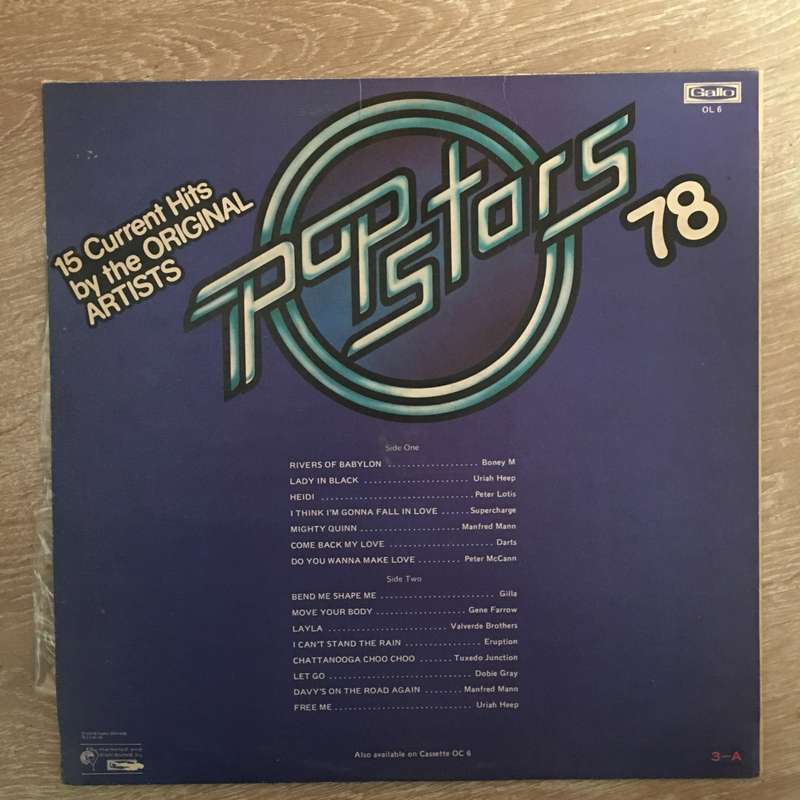 Pop Stars 78 Original Artists - Vinyl LP Record - Very-Good Quality (VG)