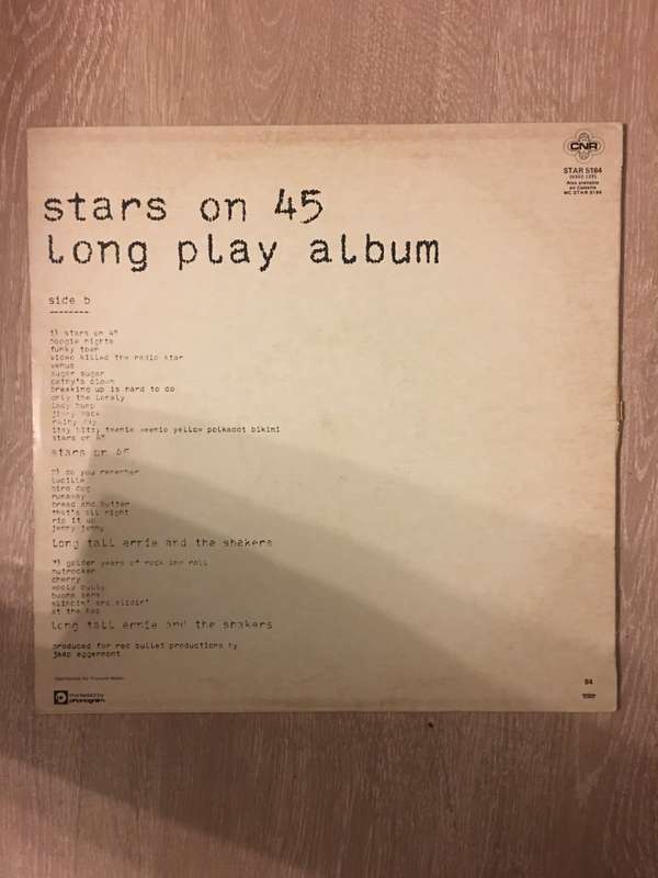 Stars on 45 - The Original Long Play Album - Vinyl LP Record - Opened  - Very-Good- Quality (VG-)