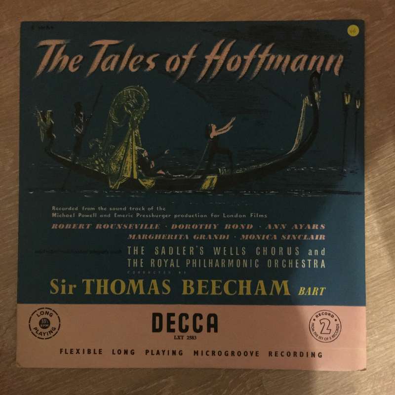 Offenbach -Tales Of Hoffmann Sir Thomas Beecham - Record 2 of 5  - Vinyl LP Record - Opened  - Ve...