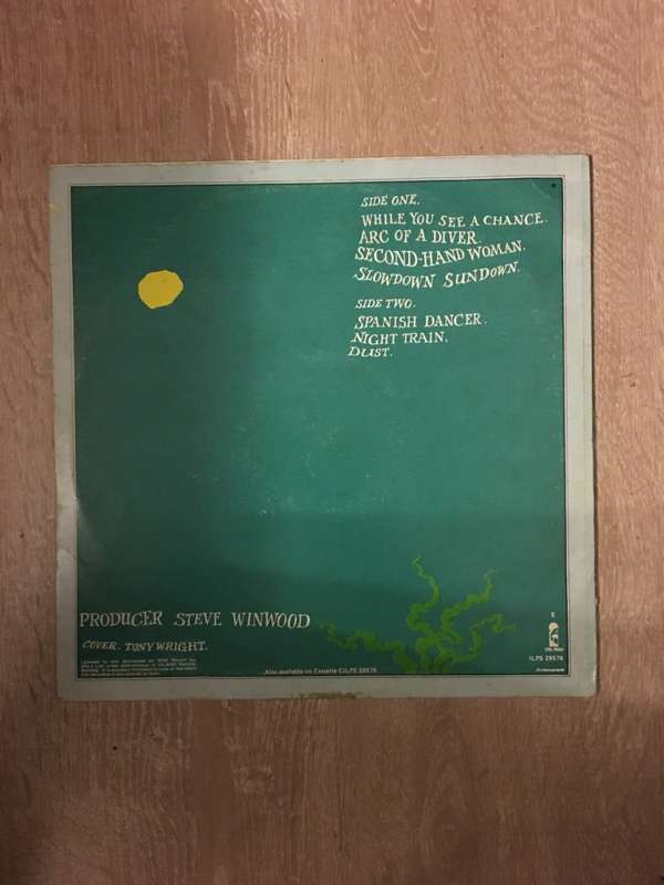 Steve Winwood - Arc Of A Diver - Vinyl LP Record - Very-Good Quality (VG)