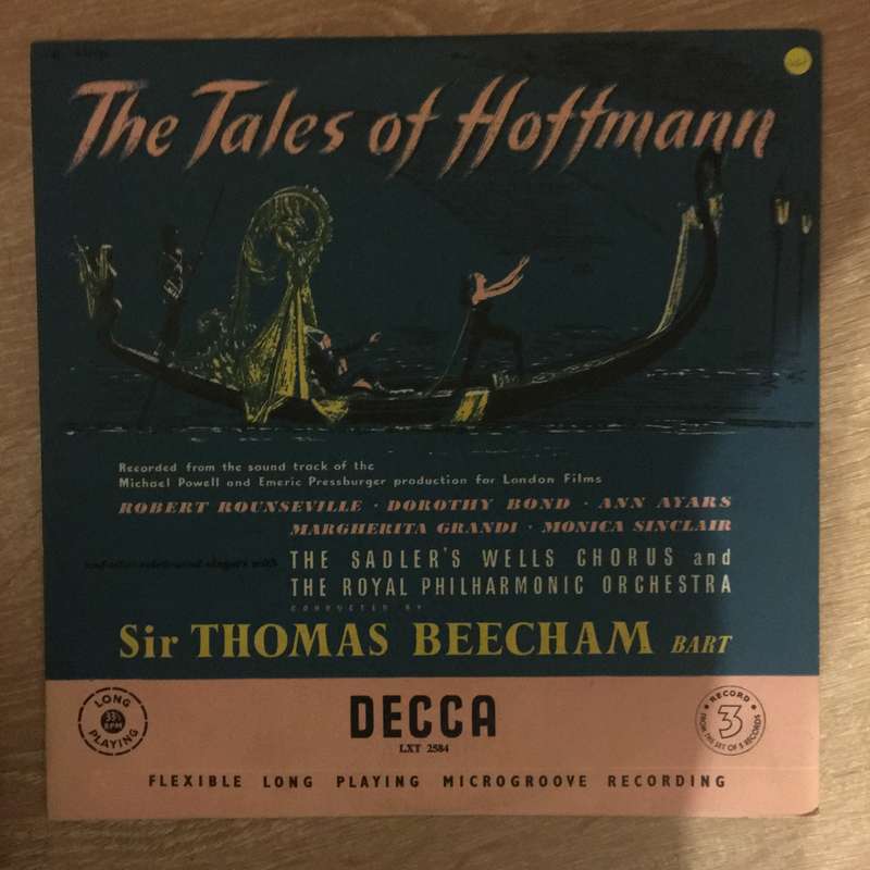 Offenbach -Tales Of Hoffmann Sir Thomas Beecham - Record 3 of 5 - Vinyl LP Record - Opened  - Ver...