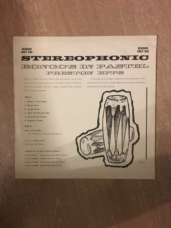 Preston Epps - Bongo's In Pastel - Vinyl LP Record - Opened  - Very-Good- Quality (VG-)