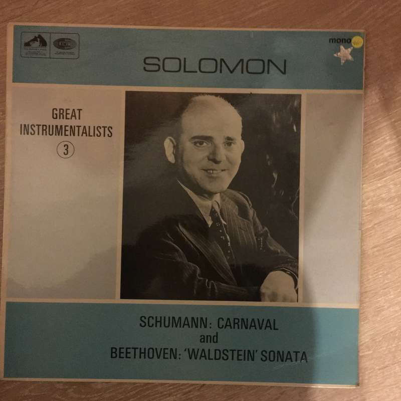 Solomon  Schumann: Carnaval And Beethoven: 'Waldstein' Sonata - Vinyl LP Record - Opened  -...