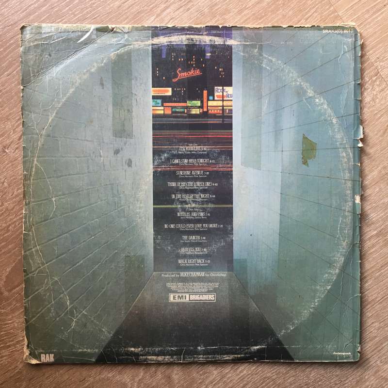 Smokie  Bright Lights And Back Alleys - Vinyl LP Record - Opened  - Very-Good Quality (VG)