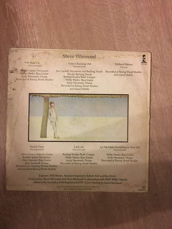 Steve Winwood - Steve Winwood - Vinyl LP Record - Opened  - Very-Good- Quality (VG-)