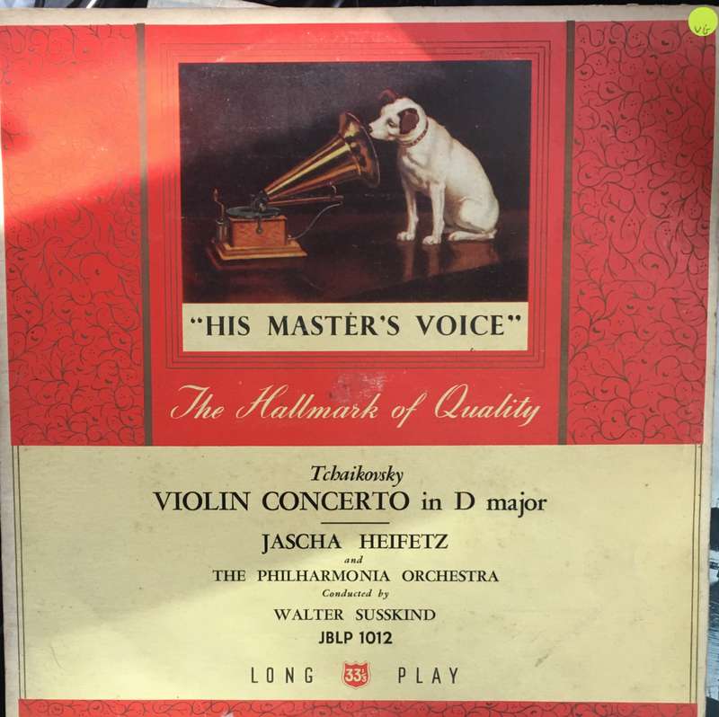 Tchaikovsky -  Jascha Heifetz, The Philharmonia Orchestra*, Walter Susskind  Violin Concert...