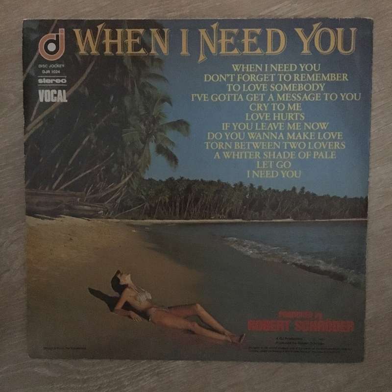Various - When I Need You - Vinyl LP Record - Opened  - Very-Good+ Quality (VG+)
