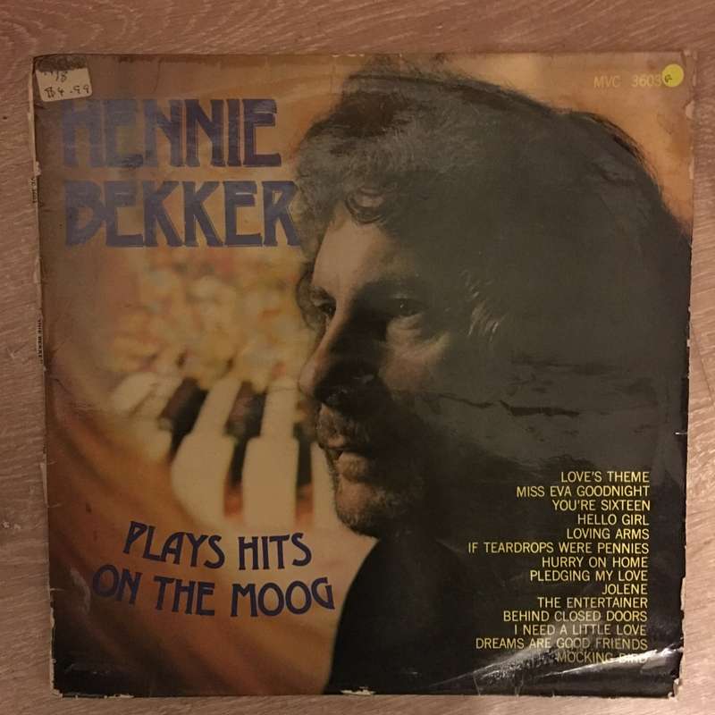 Hennie Bekker Plays Hits On The Moog- Vinyl LP Record - Opened  - Good Quality (G)