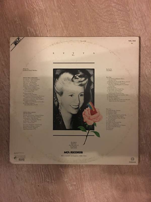 Evita (with Julie Covington)-  Double Vinyl LP Record - Opened  - Very-Good+ Quality (VG+)
