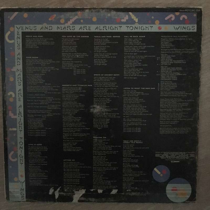 Paul McCartney and Wings - Venus and Mars - Vinyl LP Record - Opened  - Very-Good Quality (VG)