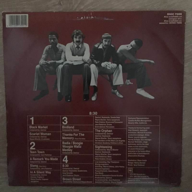 Weather Report - 8:30 -  Double Vinyl LP Record - Opened  - Very-Good- Quality (VG-)