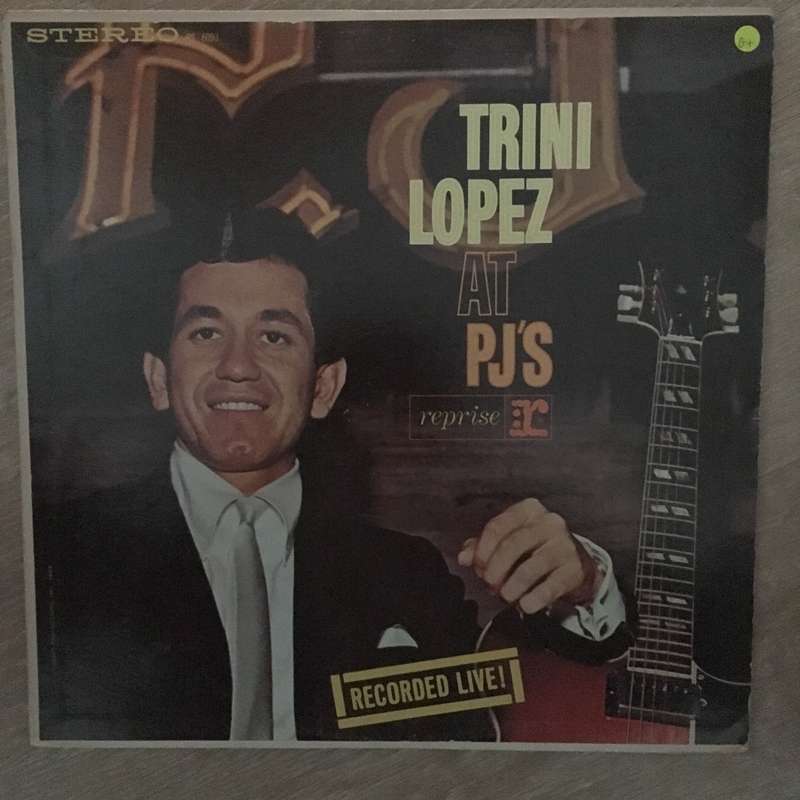 Trini Lopez at PJ's - Live Vinyl LP Record - Opened  - Good+ Quality (G+)