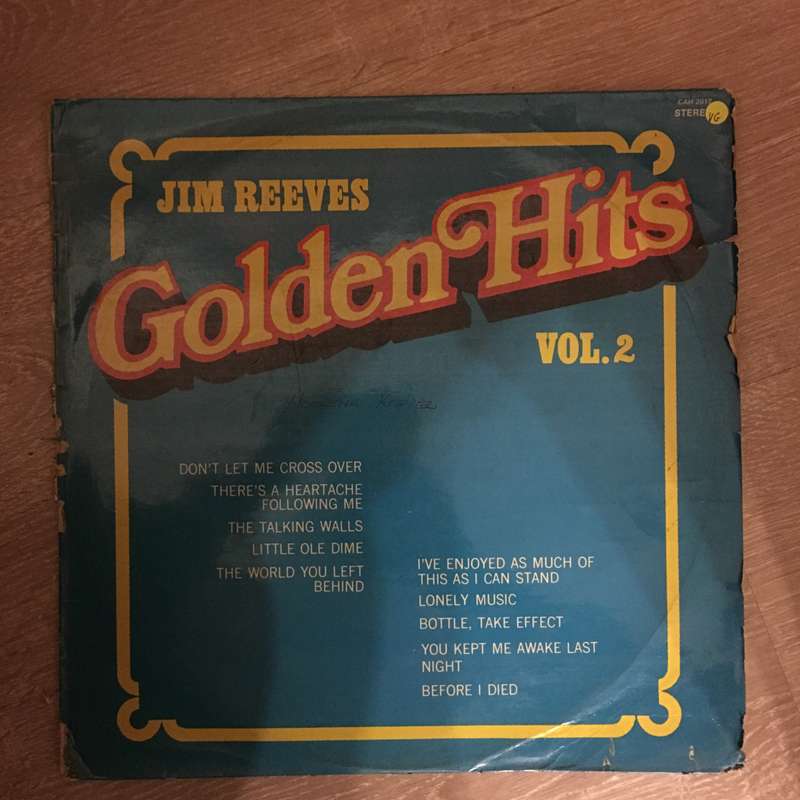 Jim Reeves - Golden Hits - Vol 2 -  Vinyl LP Record - Opened  - Very-Good Quality (VG)