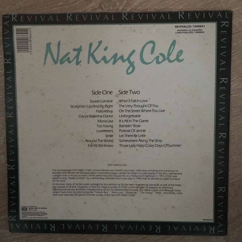 Nat King Cole - Revival Series - Vinyl LP Record - Opened  - Very-Good+ Quality (VG+)