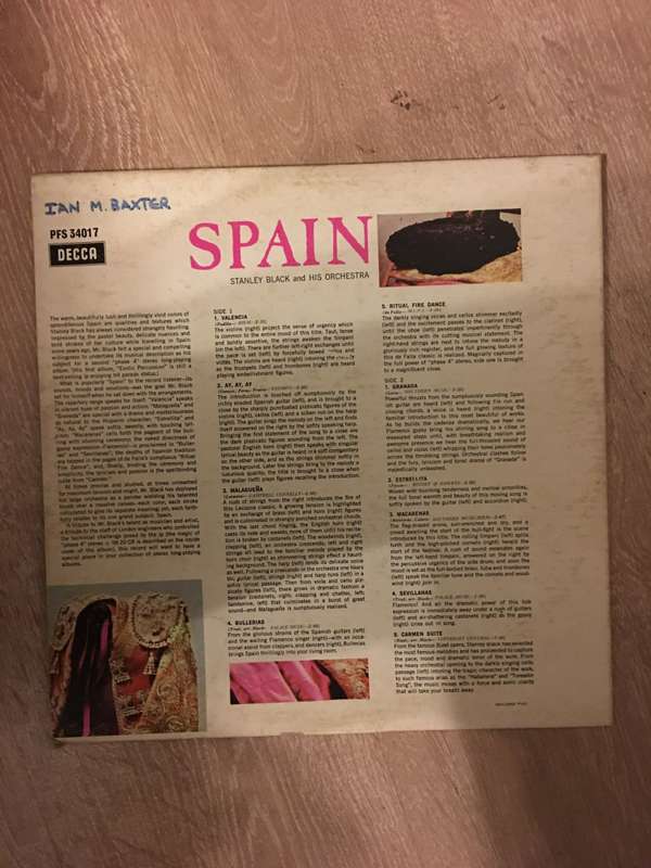Stanley Black and His Orchestra - Spain - Vinyl LP Record - Opened  - Very-Good- Quality (VG-)