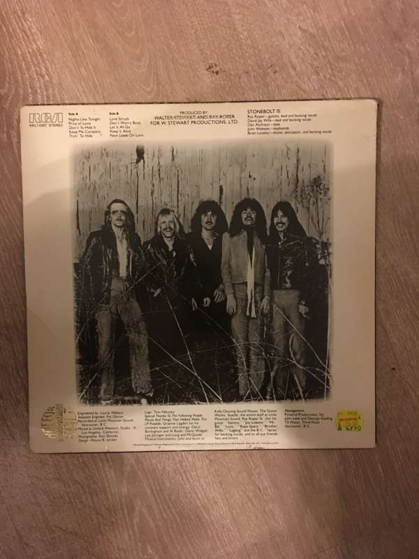 Stonebolt - Keep It Alive - Vinyl LP Record - Opened  - Very-Good+ Quality (VG+)