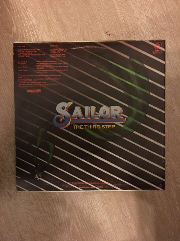 Sailor - The Third Step - Vinyl LP Record - Opened  - Very-Good+ Quality (VG+)