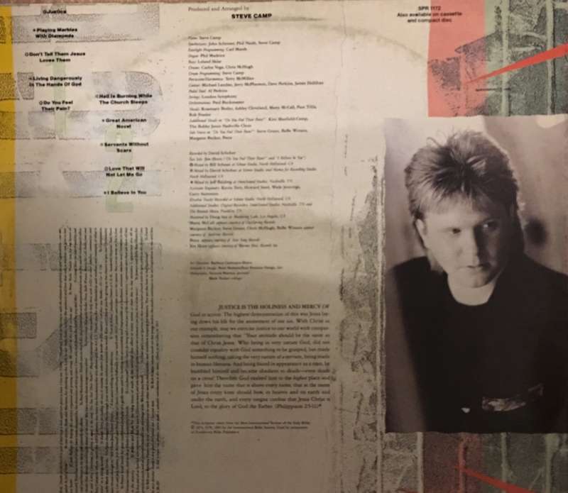 Steve Camp - Justice - Vinyl LP Record - Opened  - Very-Good+ Quality (VG+)