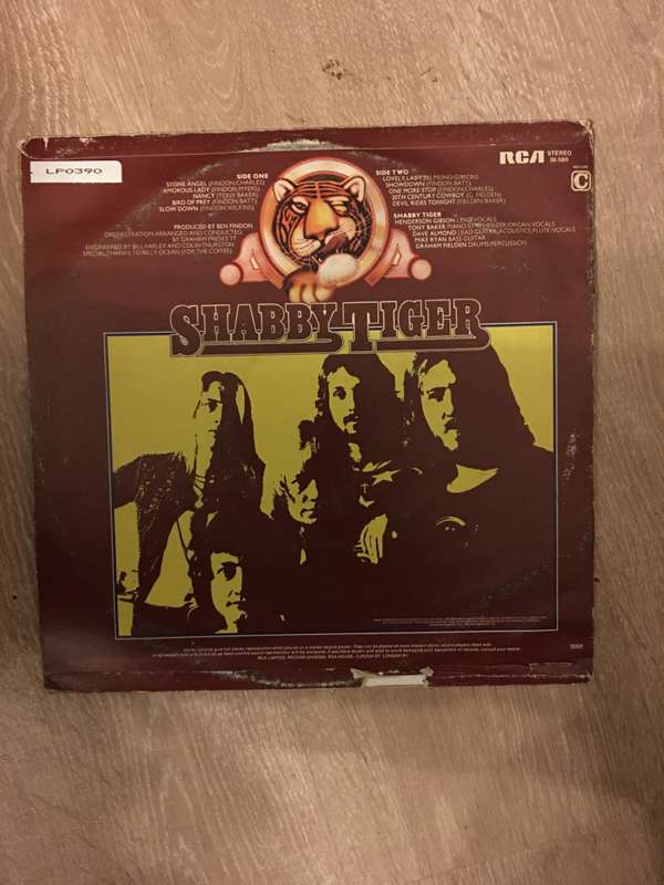Shabby Tiger - Vinyl LP Record - Opened  - Very-Good+ Quality (VG+)