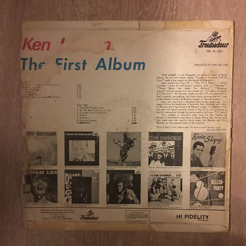 Ken Lemon - The First Album - Vinyl LP Record - Opened  - Good Quality (G)