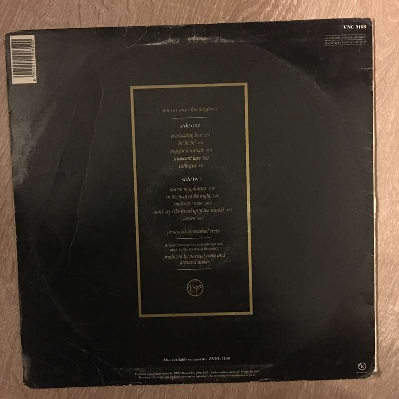 Sandra - Ten On One - The SIngles -  Vinyl LP Record - Opened  - Very-Good Quality (VG)