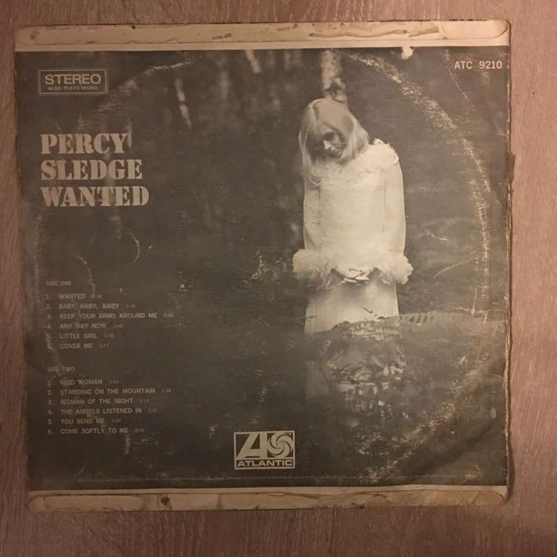 Percy Sledge - Wanted - Vinyl LP Record - Opened  - Good Quality (G)