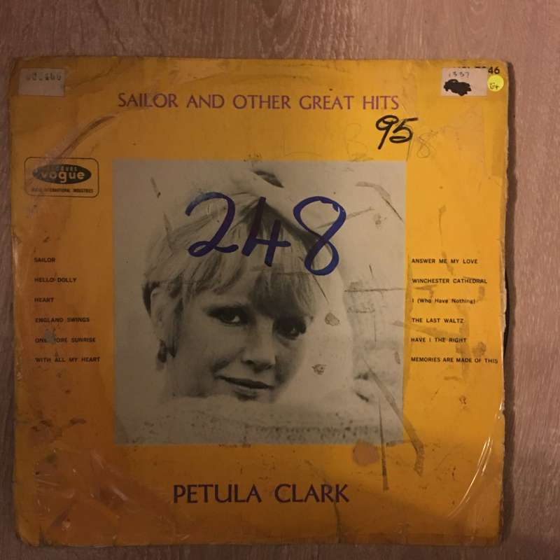 Petula Clark - Sailor and Other Great Hits - Vinyl LP Record - Opened  - Good+ Quality (G+)