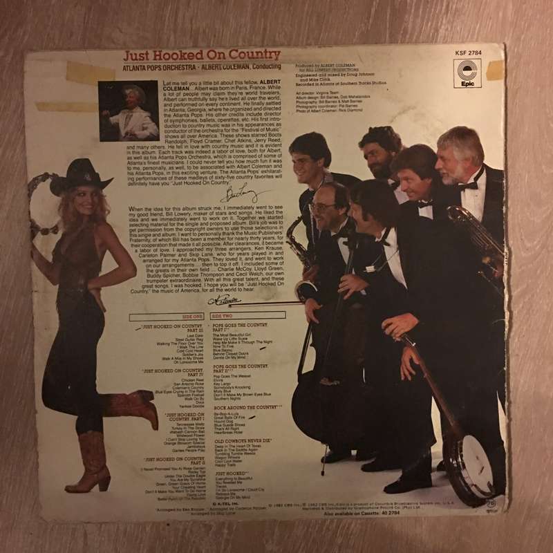 Just Hooked On Country - Atlanta Pops Orchestra  Vinyl LP Record - Very-Good Quality (VG)