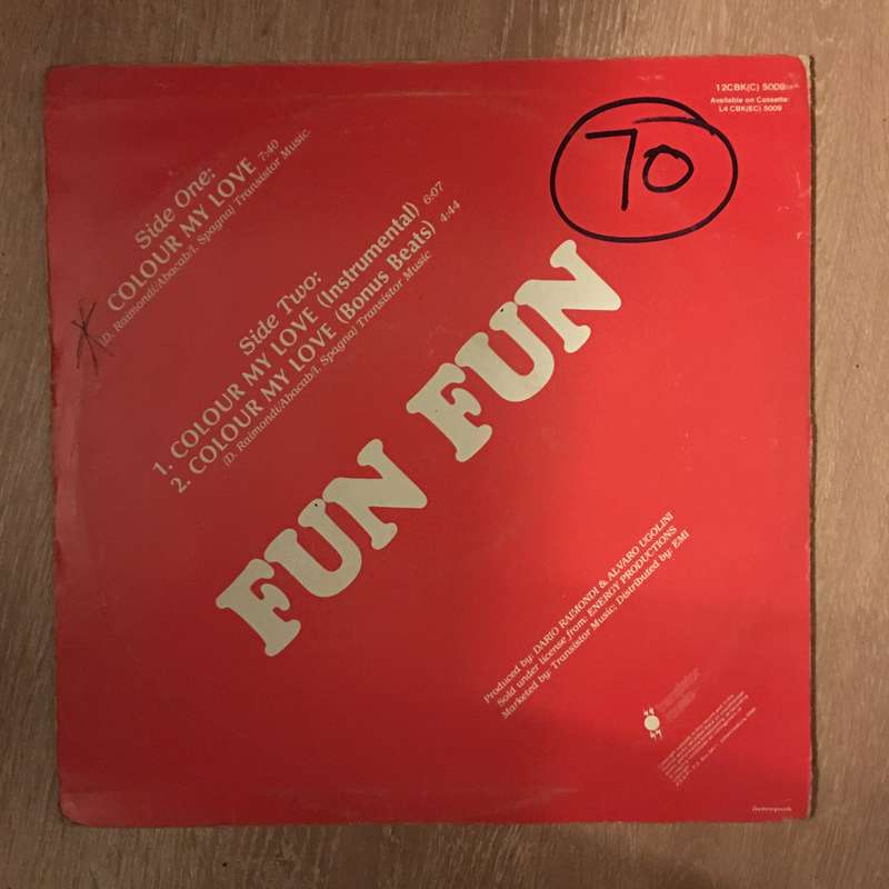 Fun Fun - Colour My Love - Vinyl Record - Opened  - Very-Good+ Quality (VG+)