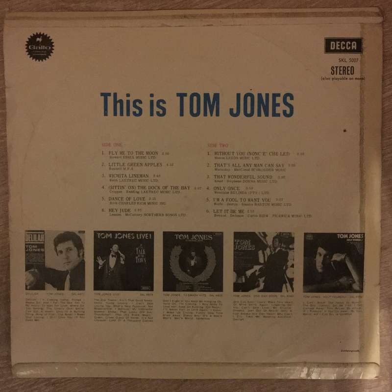 This is Tom Jones - Vinyl LP Record - Opened  - Good+ Quality (G+)