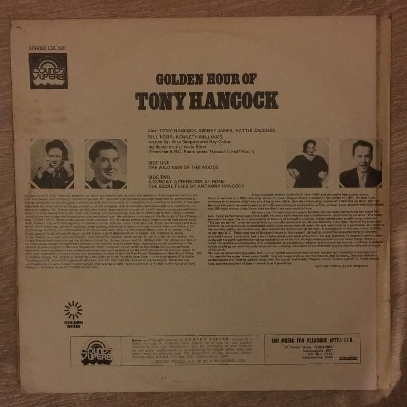 Golden Hour Of Tony Hancock - Vinyl LP Record - Opened  - Very-Good- Quality (VG-)